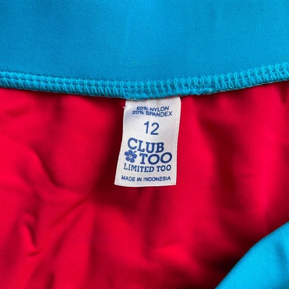 vintage y2k red, white & blue summer ruffle rave short skirt! size xs/s - Picture 3 of 3